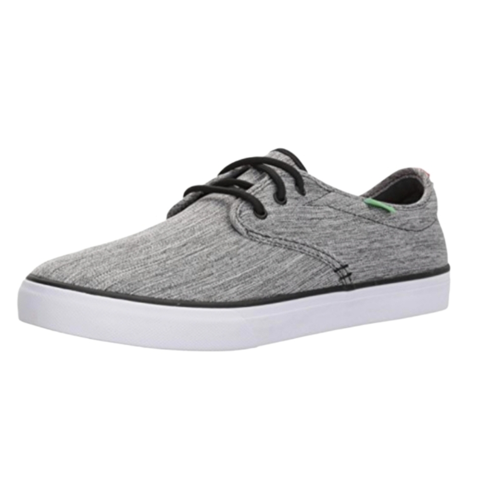 Sanuk Mens Guide Plus Gray and Black Sneakers Size 10.5
